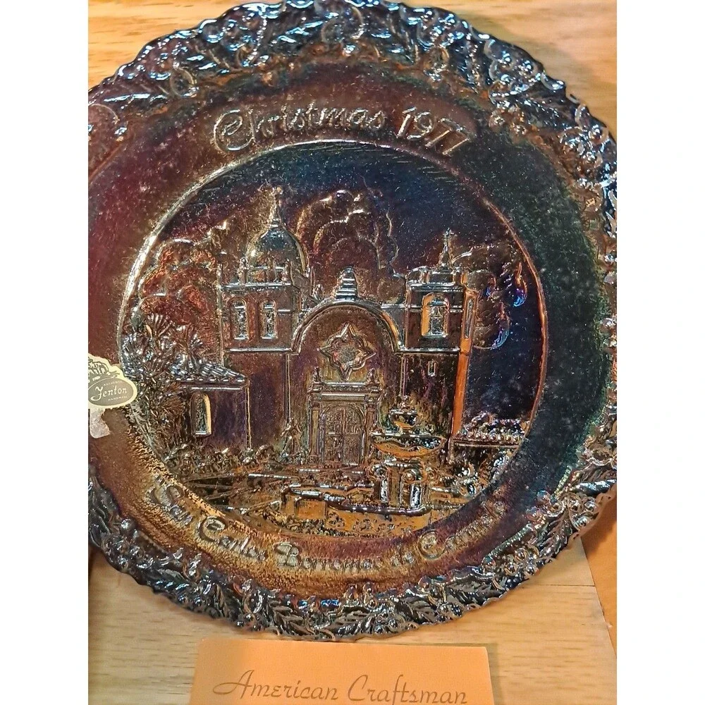 Fenton Christmas in America No 8 Plate 8